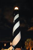 St Augustine Lighthouse after dark